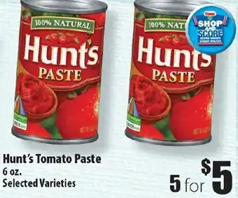 Hunt's Tomato Paste 6 oz
