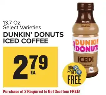 Food Lion DUNKIN' DONUTS ICED COFFEE offer