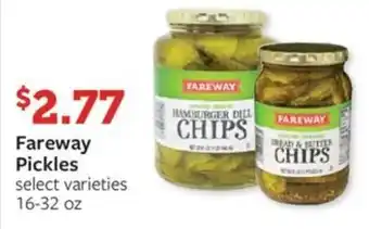 Fareway Fareway Pickles offer