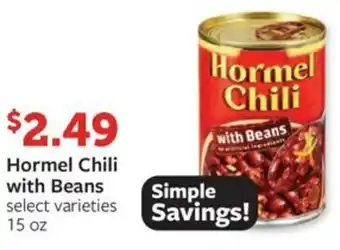 Fareway Hormel Chili with Beans offer