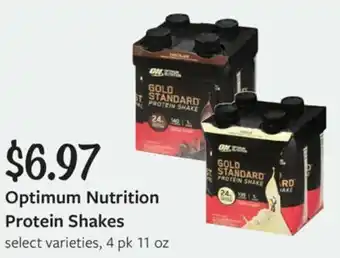 Fareway Optimum Nutrition Protein Shakes offer