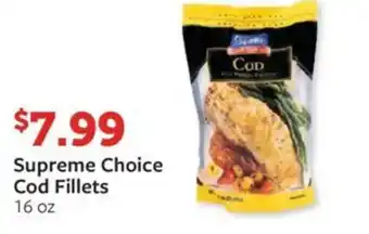 Fareway Supreme Choice Cod Fillets 16 oz offer