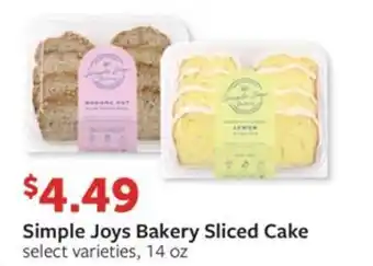 Fareway Simple Joys Bakery Sliced Cake offer