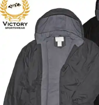 Big 5 Victory sportswear men's zip lined ripstop hooded jacket offer