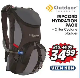 Big 5 Outdoor products ripcord hydration pack offer