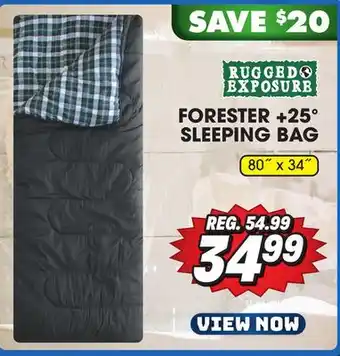 Big 5 Rugged exposure forester +25° sleeping bag offer