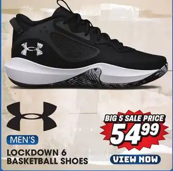 Big 5 Under armour lockdown 6 men's basketball shoes offer