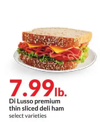 Hy-Vee Di lusso premium thin sliced deli ham offer