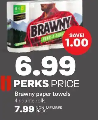 Hy-Vee Brawny paper towels offer