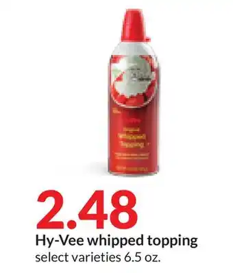 Hy-Vee Hy-vee whipped topping offer