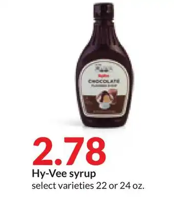 Hy-Vee Hy-vee syrup offer