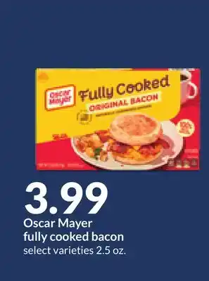 Hy-Vee Oscar mayer fully cooked bacon offer