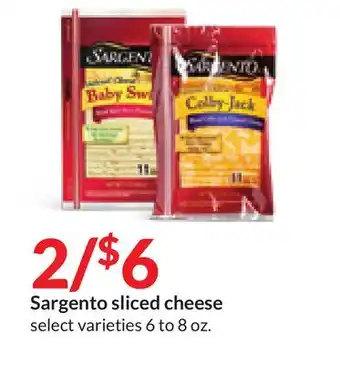Hy-Vee Sargento sliced cheese offer