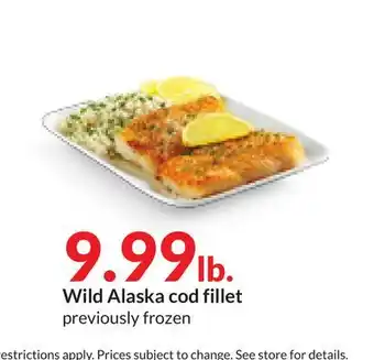 Hy-Vee Wild alaska cod fillet offer