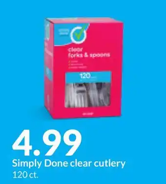 Hy-Vee Simply done clear cutlery offer
