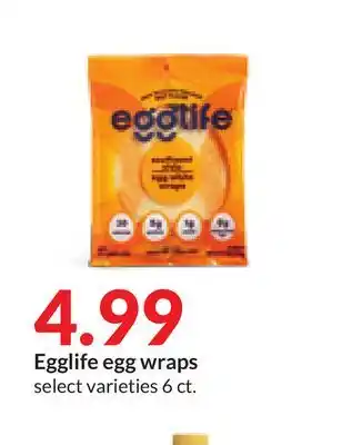Hy-Vee Egglife egg wraps offer