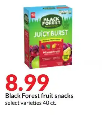 Hy-Vee Black forest fruit snacks offer