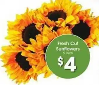 Kroger Fresh Cut Sunflowers offer