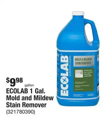 The Home Depot Ecolab 1 gal. mold and mildew stain remover offer
