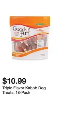 Big Lots Triple flavor kabob dog treats, 18-pack offer