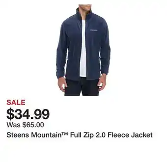 Belk Steens mountain full zip 2.0 fleece jacket offer
