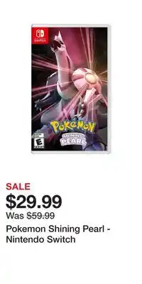 Game Stop Pokemon shining pearl - nintendo switch offer