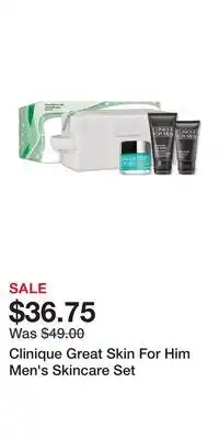 Ulta Beauty Clinique great skin for him men's skincare set offer
