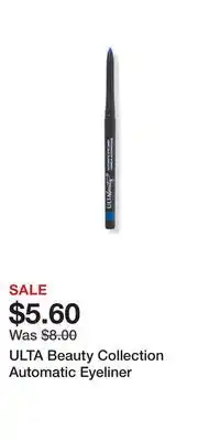 Ulta Beauty Ulta beauty collection automatic eyeliner offer