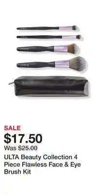Ulta Beauty Ulta beauty collection 4 piece flawless face & eye brush kit offer