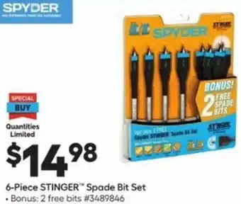 Lowe's 6-Piece Stinger Spade Bit Set offer