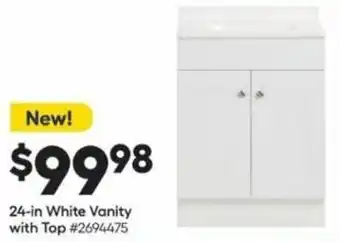 Lowe's 24-In White Vanity With Top offer