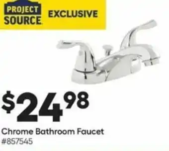 Lowe's Chrome Bathroom Faucet offer