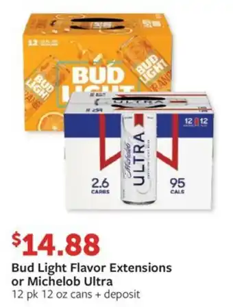 Fareway Bud Light Flavor Extensions or Michelob Ultra offer