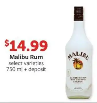 Fareway Malibu Rum offer