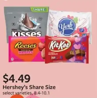 Fareway Hershey's Share Size offer