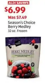 Aldi Season's Choice Berry Medley 32 oz. Frozen offer