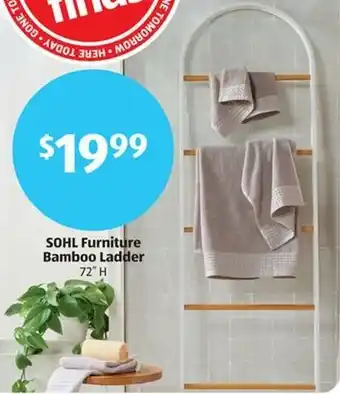 Aldi SOHL Furniture Bamboo Ladder offer
