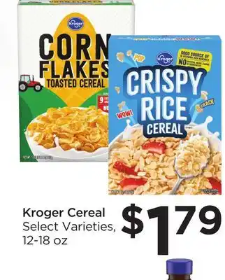 Food 4 Less Kroger cereal offer