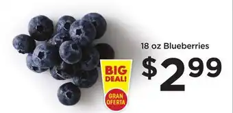 Food 4 Less 18 oz blueberries offer
