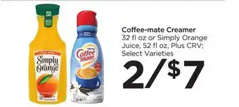 Food 4 Less Coffee-mate creamer offer