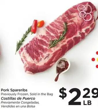 Food 4 Less Pork spareribs offer