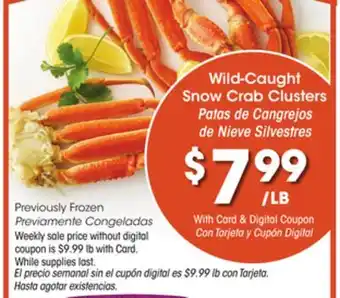 Ralphs Wild-caught snow crab clusters offer