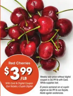 Ralphs Red cherries offer