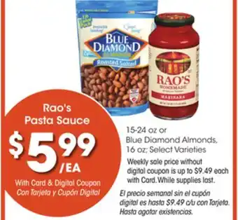 Ralphs Rao's pasta sauce offer