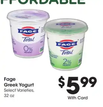 Ralphs Fage greek yogurt offer