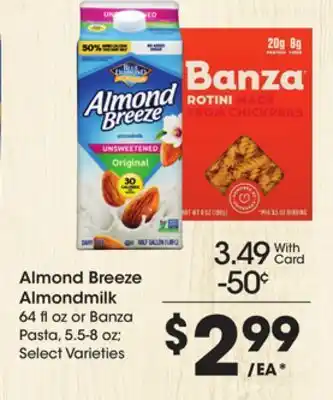 Ralphs Almond breeze almondmilk offer