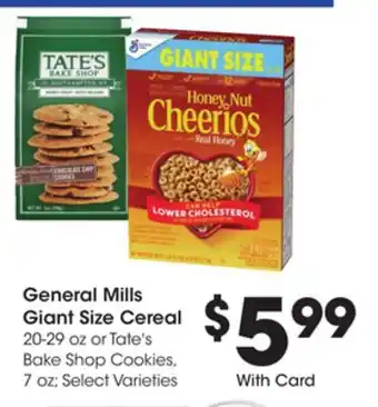 Ralphs General mills giant size cereal offer