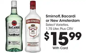 Ralphs Smirnoff, bacardi or new amsterdam offer