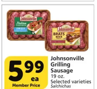 Vons Johnsonville grilling sausage offer