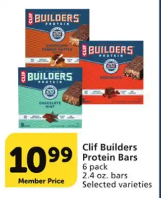 Vons Clif builders protein bars offer